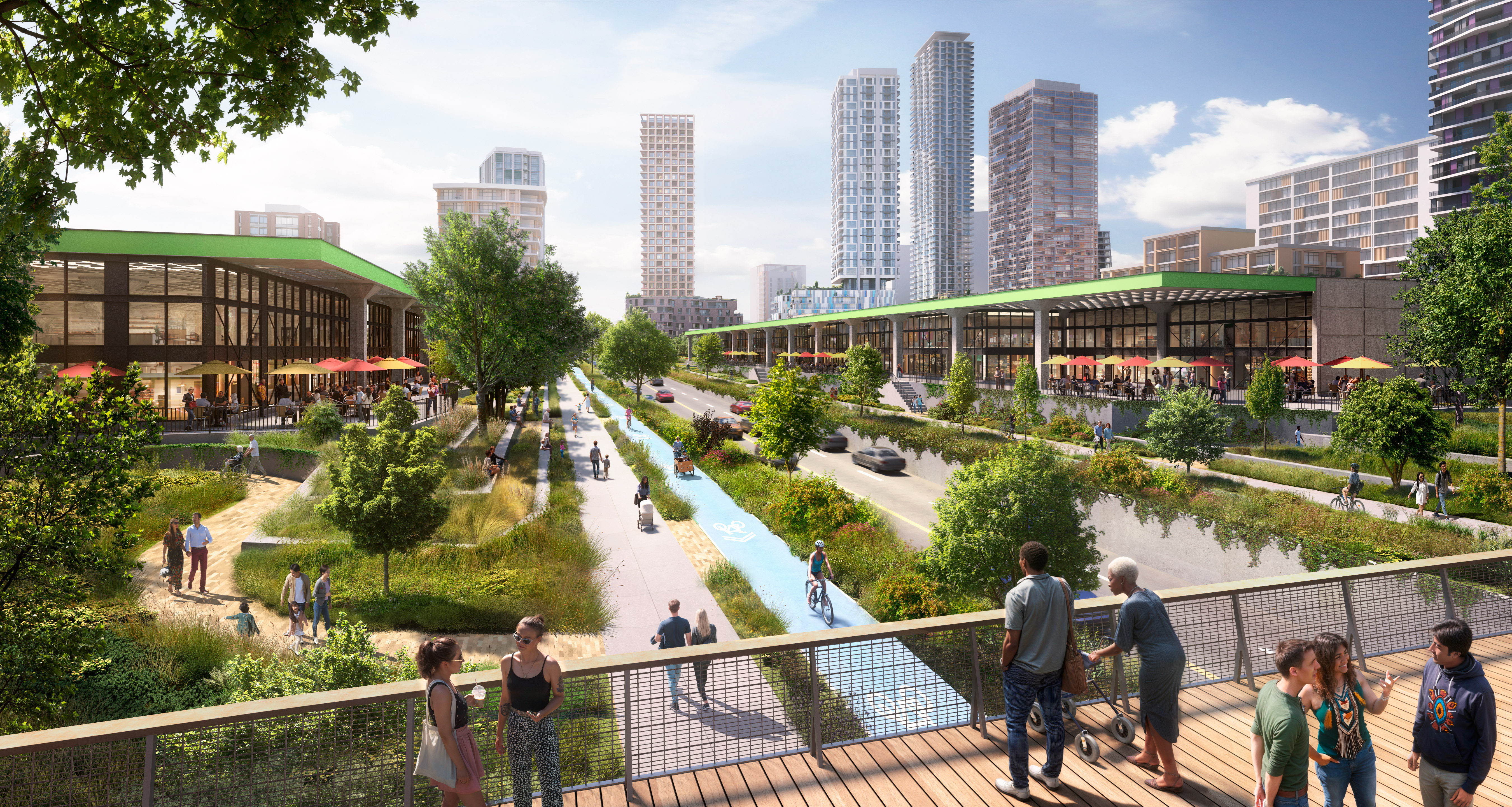 Rendering of the Downsview West development