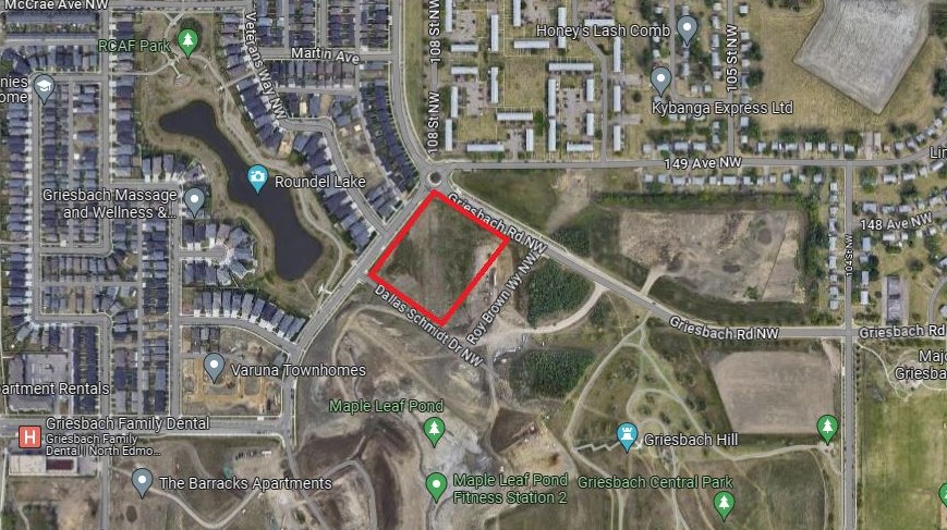 Village at Griesbach aerial image