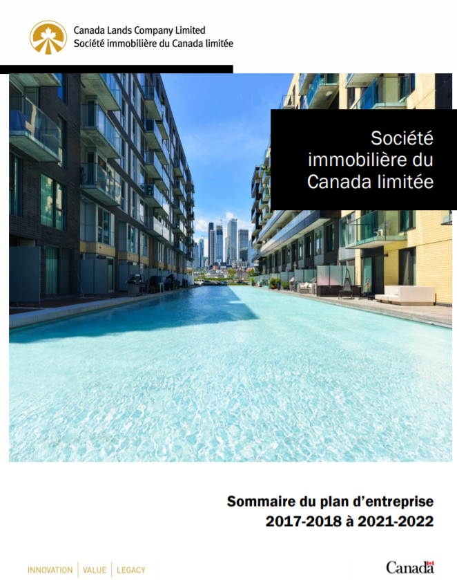 Couverture du résumé du plan d'entreprise 2017-18 à 2021-22
