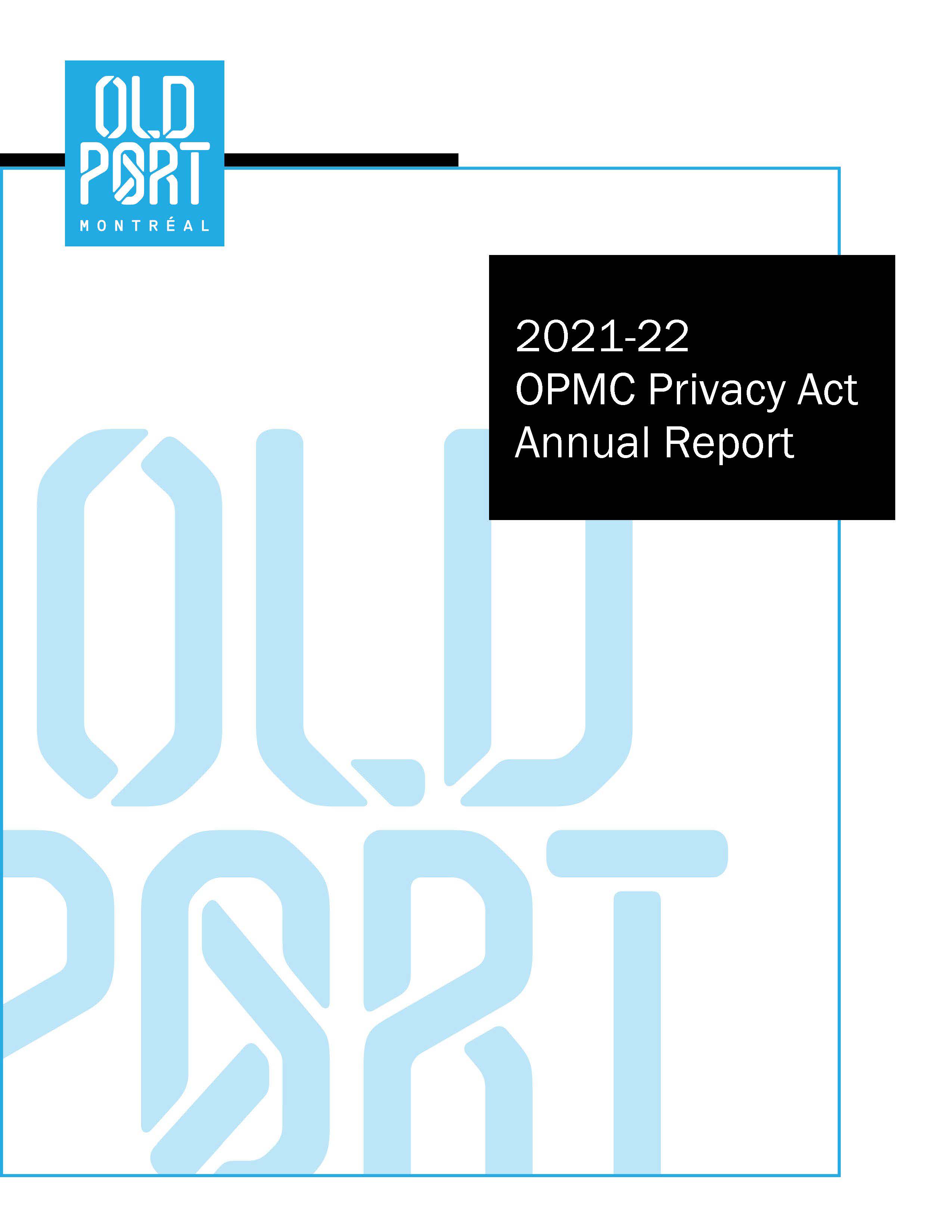 Report cover page in English