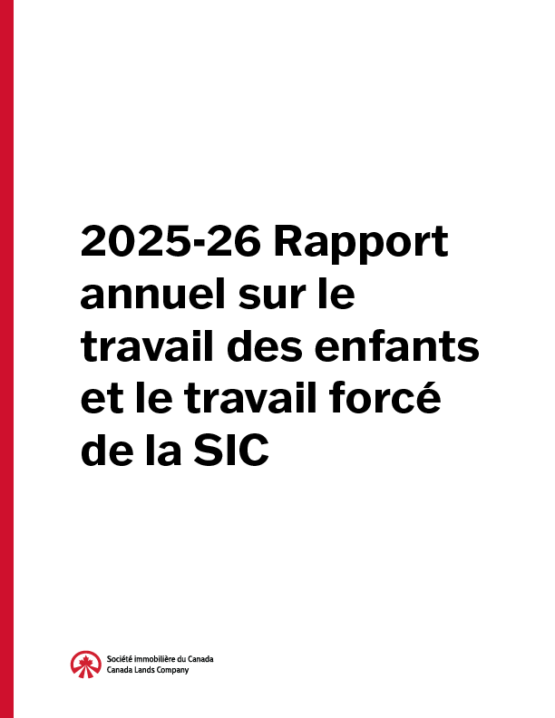 2025-26 Rapport annuel sur le travail des enfants et le travail forcé de la SIC