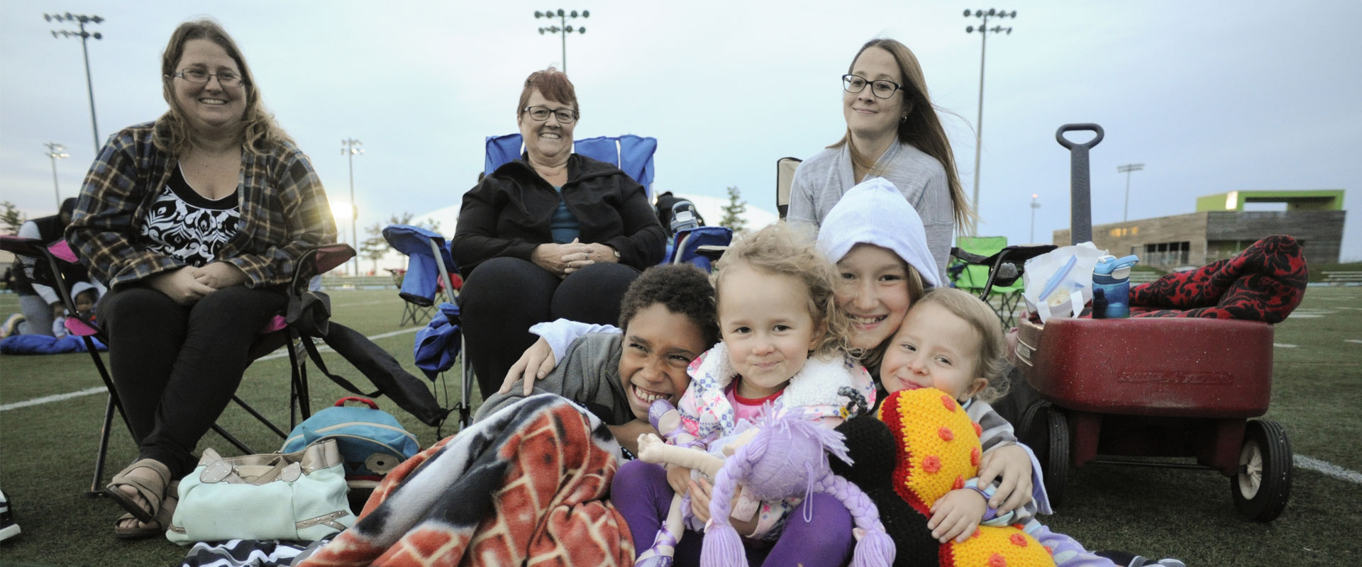 Visitors to Downsview Park's Friday Night Lights event