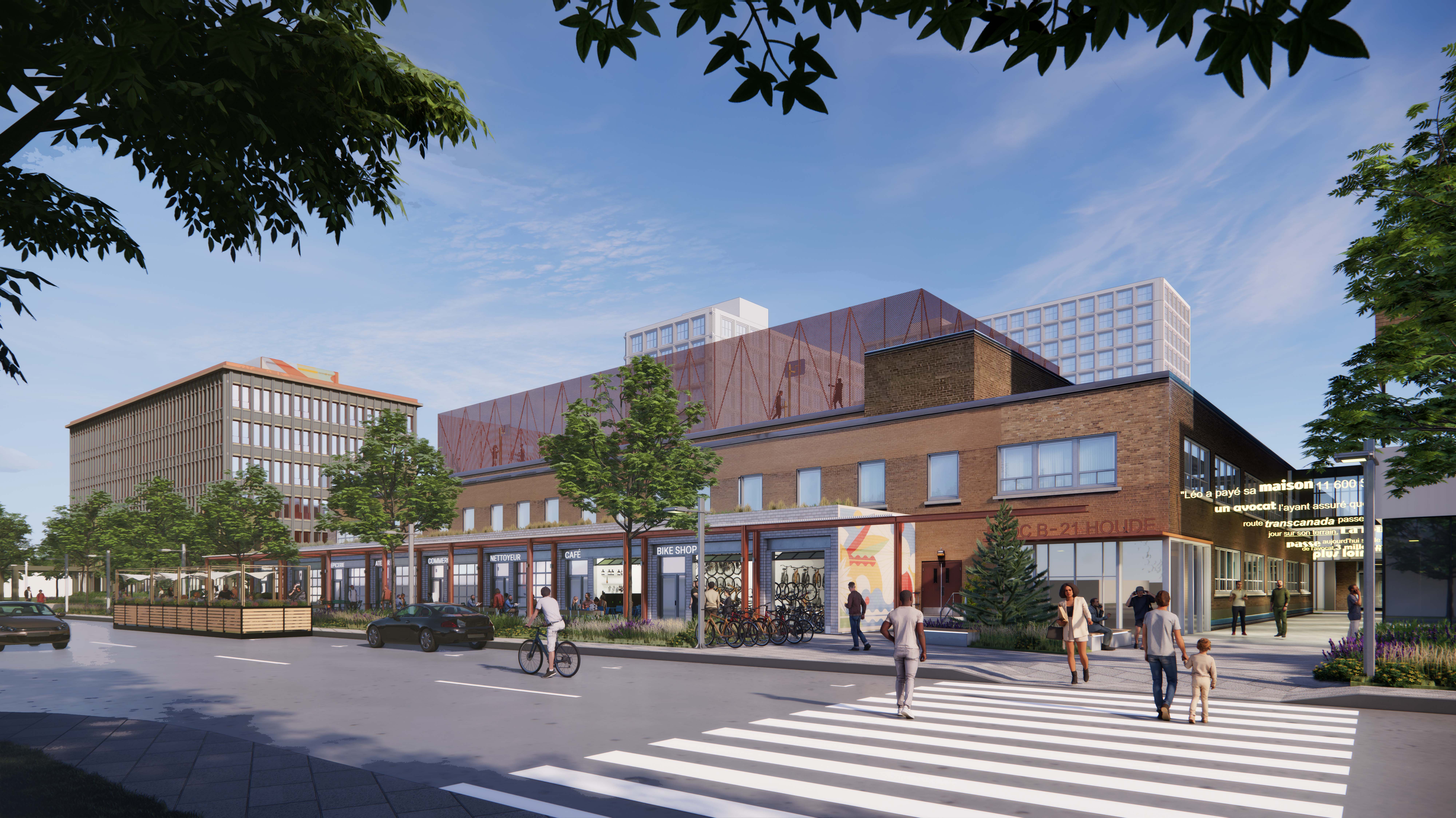 A rendering showing Côte-de-Liesse's new Master Plan