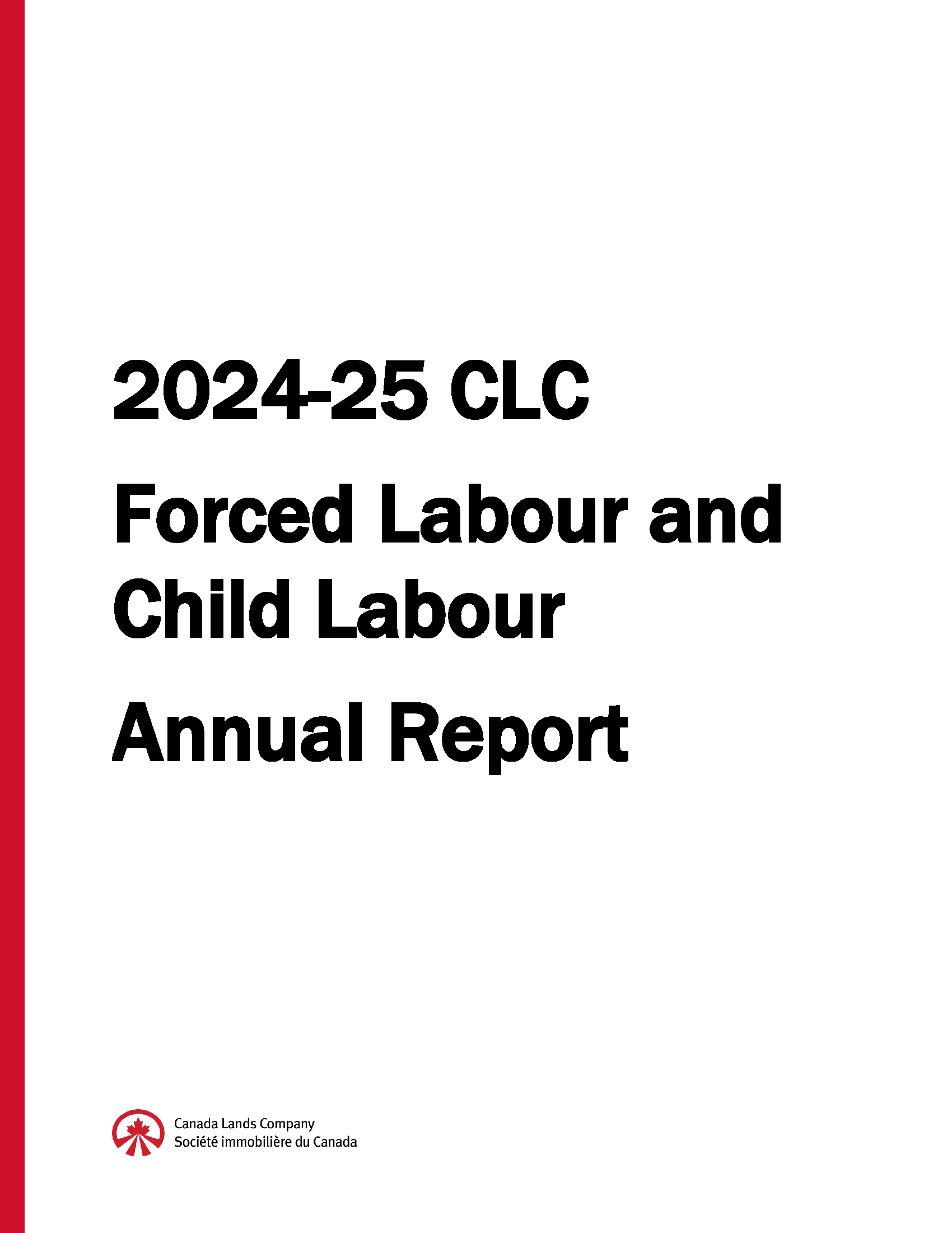 Report cover page