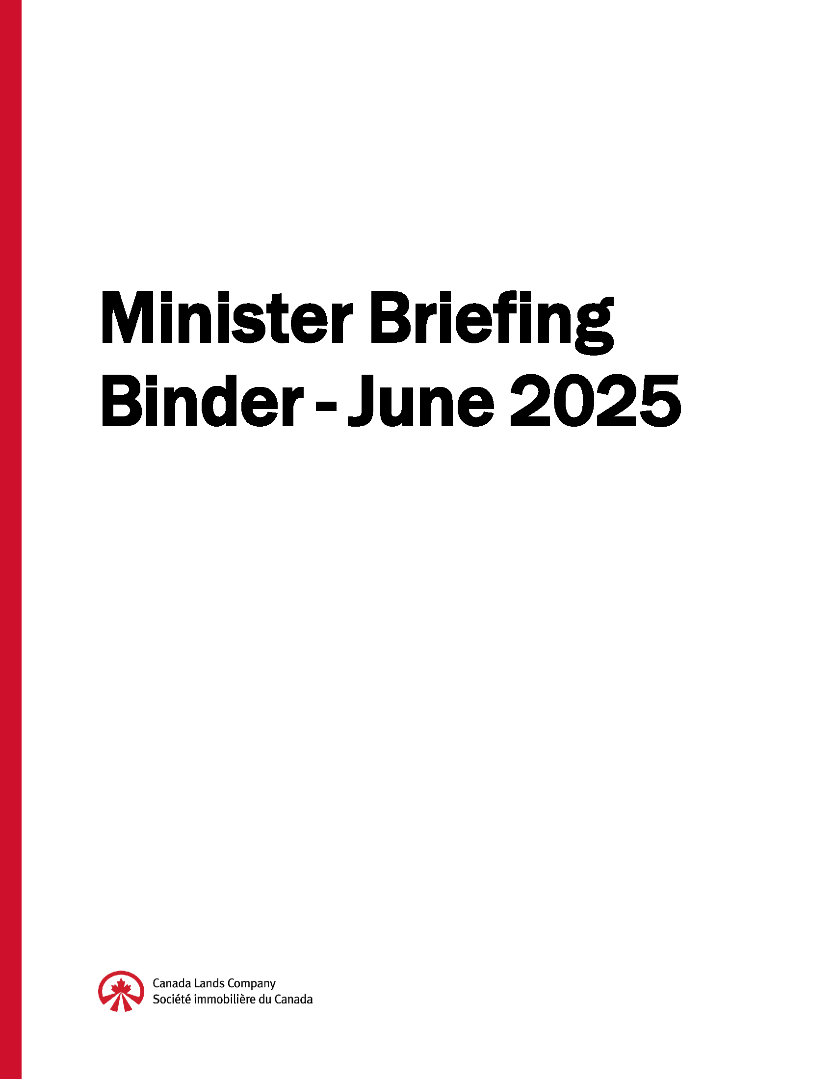 Report cover page