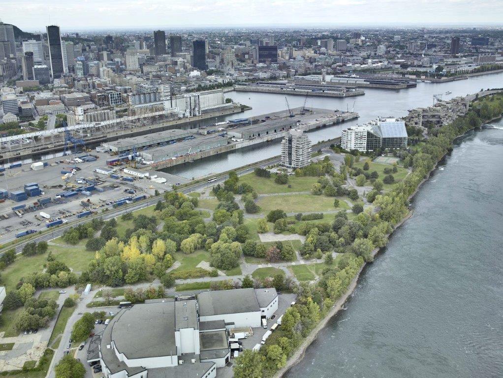 Aerial showing the Cité du Havre area