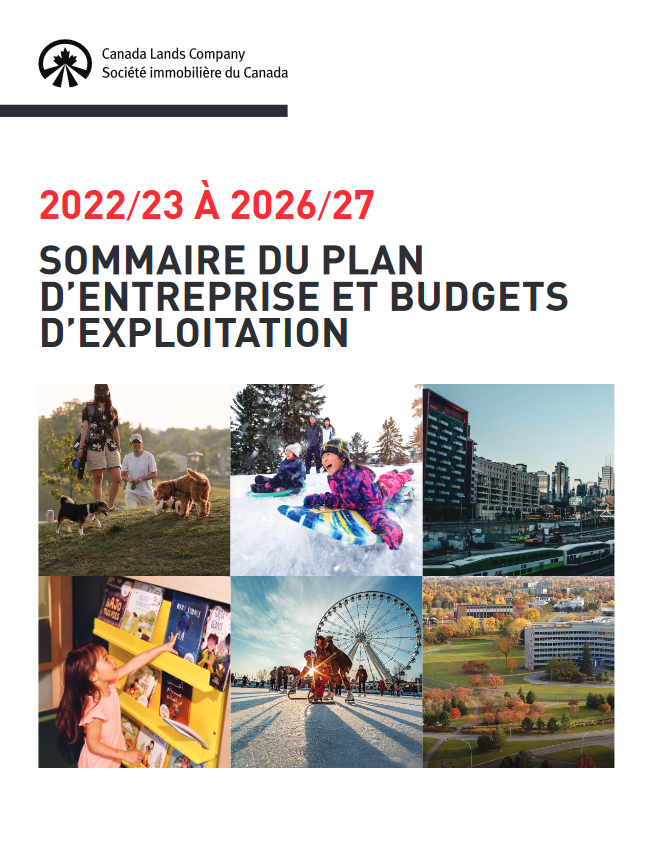 Sommaire du plan D'entreprise et budgets D'exploitation 2022/23-2026/27