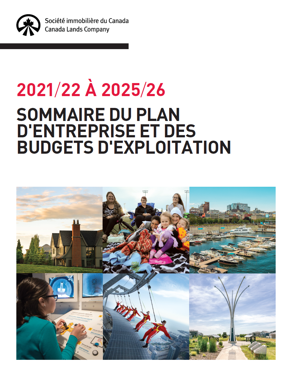 Sommaire du plan d'entreprise 2021/22 à 2025/26