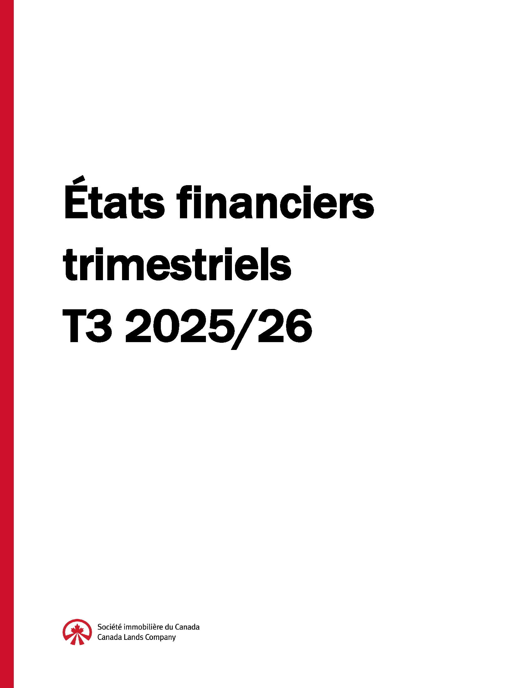 Page de couverture du rapport 