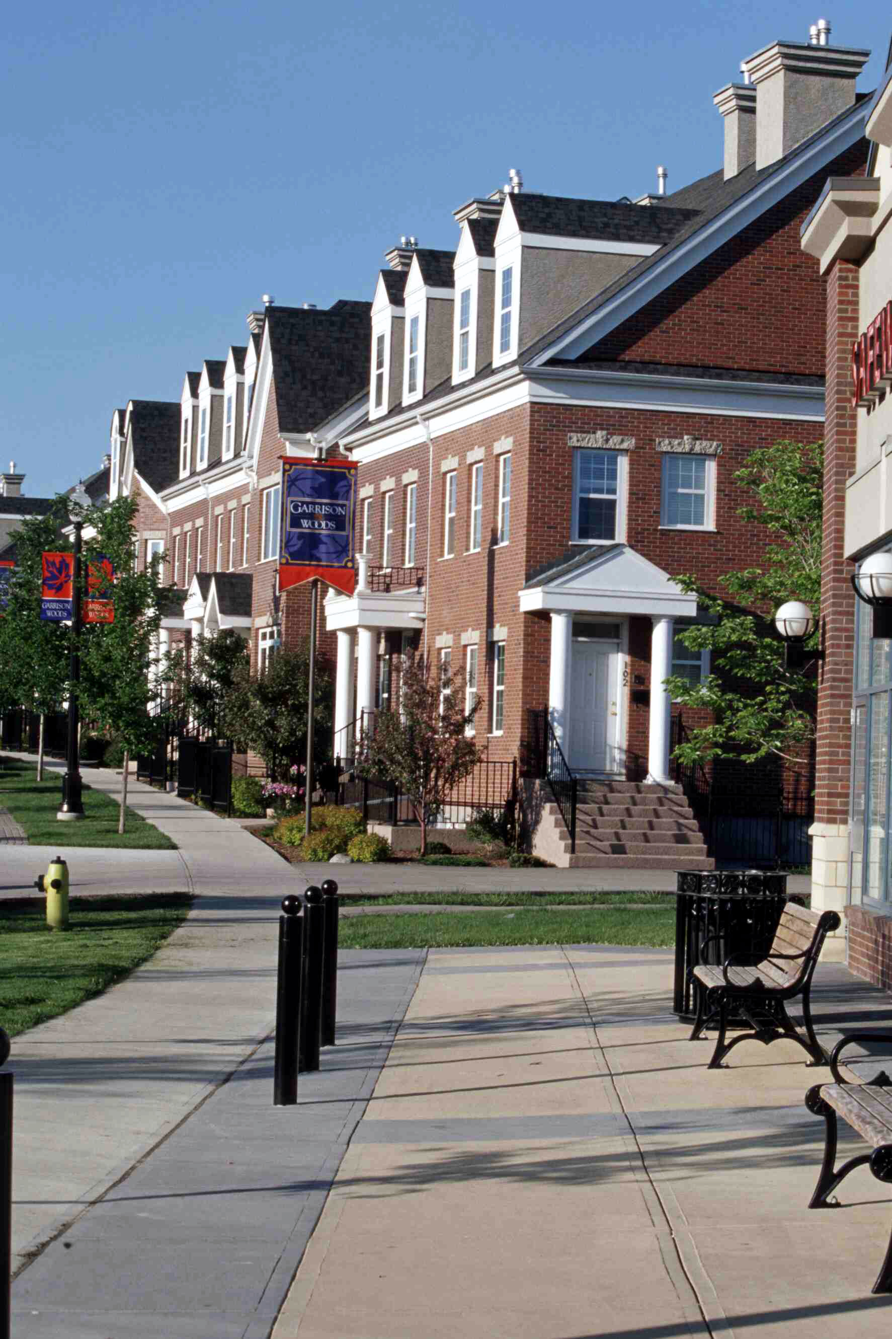 Garrison Woods with homes showing on the side