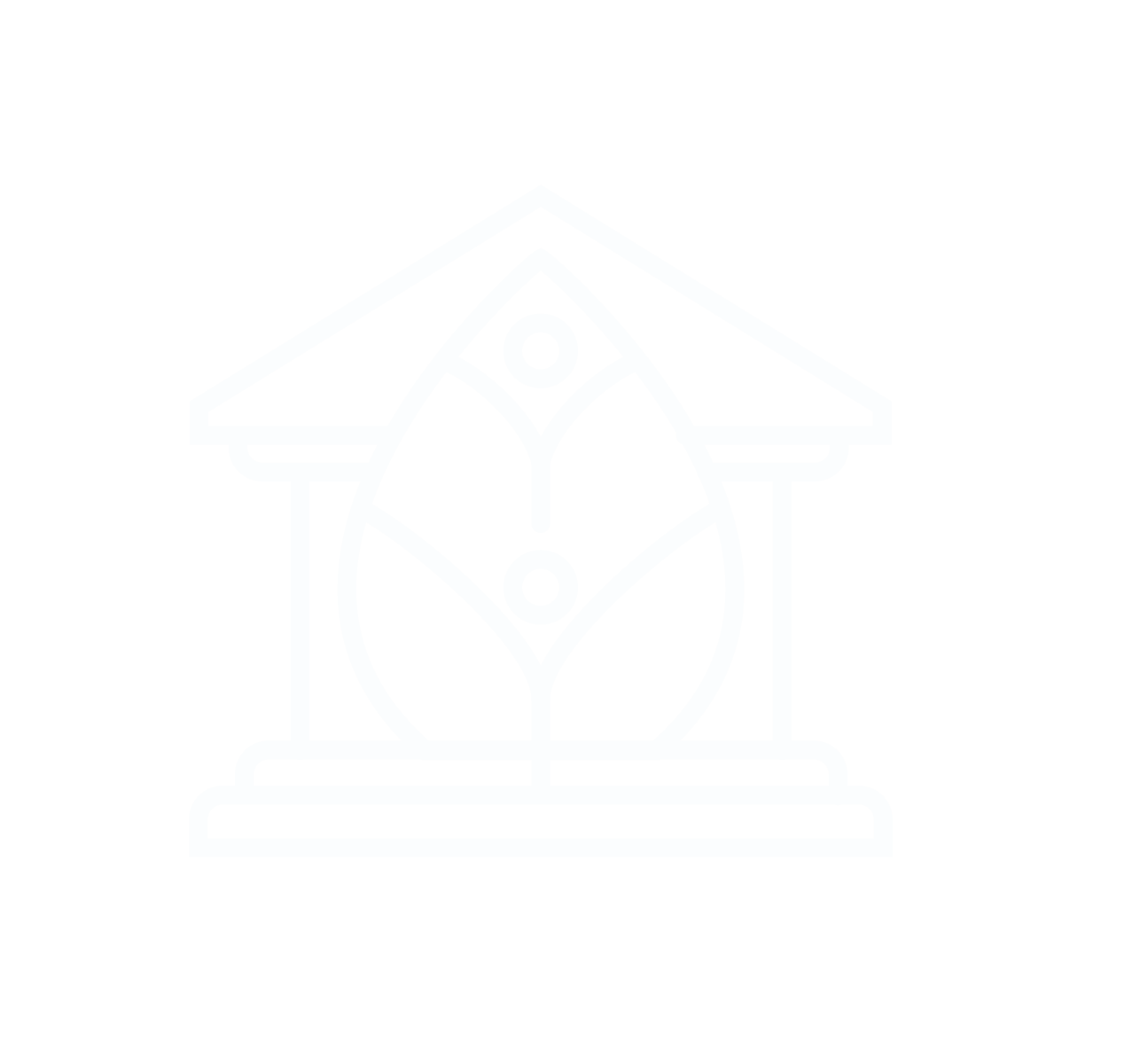 Leaf and home graphic