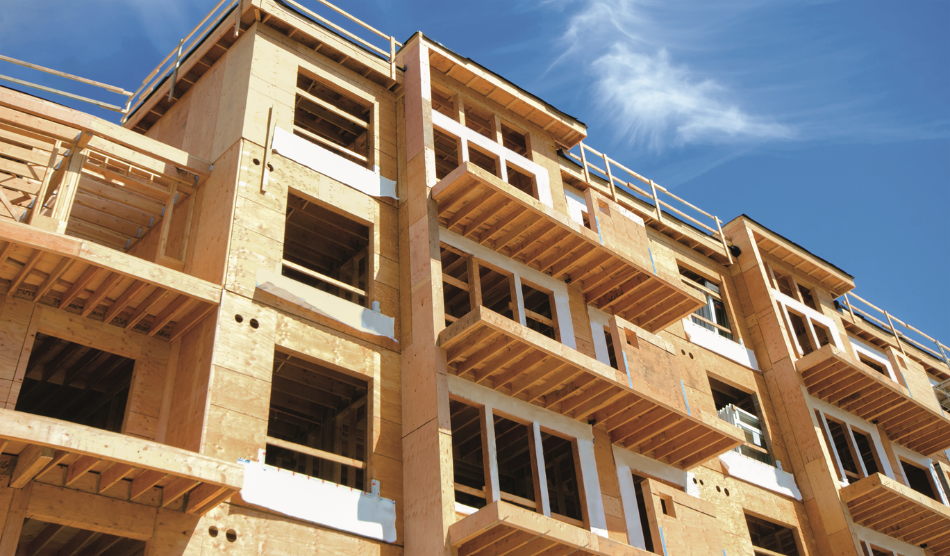 An image showing construction of apartments