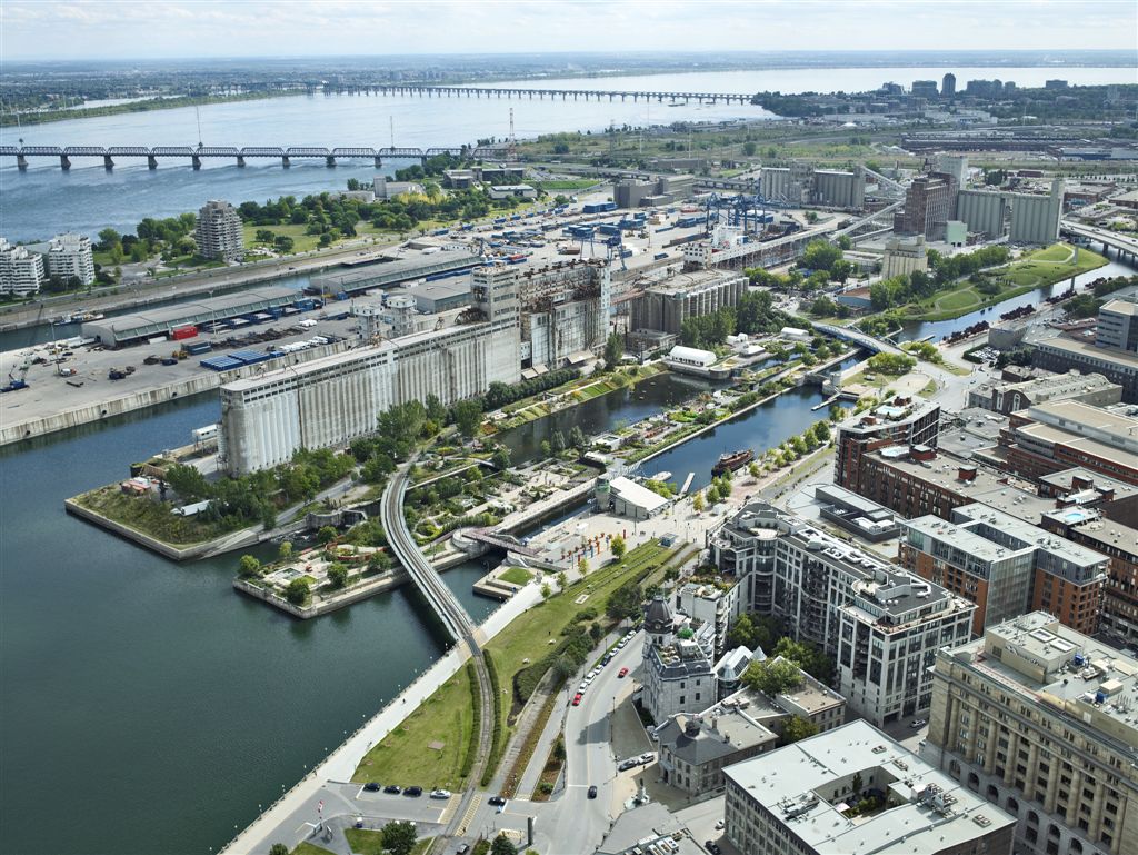 An aerial showing Pointe du Moulin area