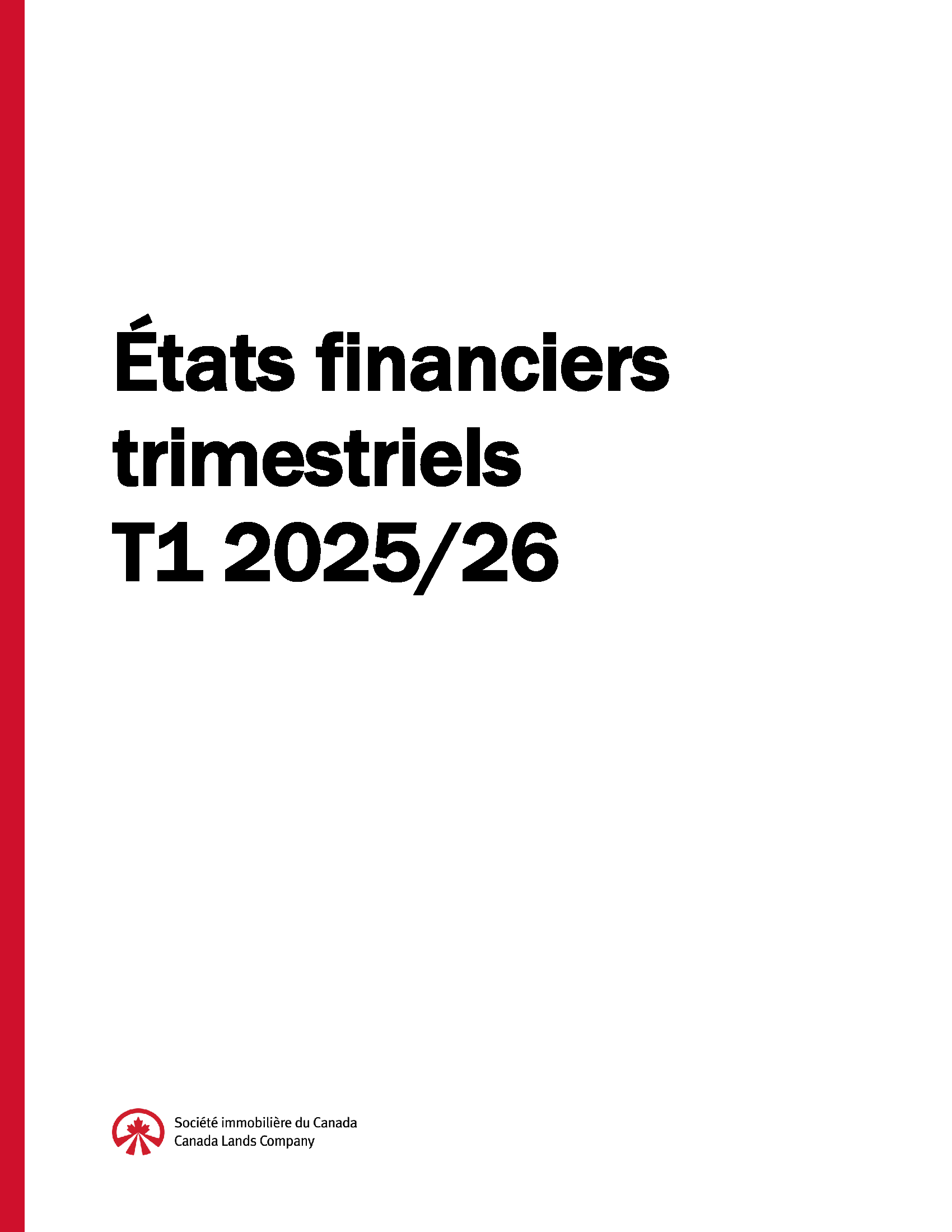 Page de couverture du rapport