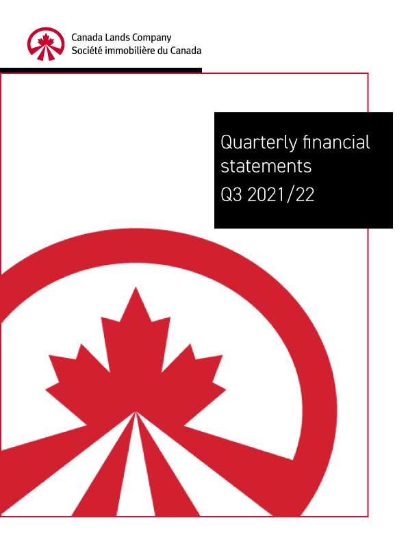 Quarterly financial statements report cover