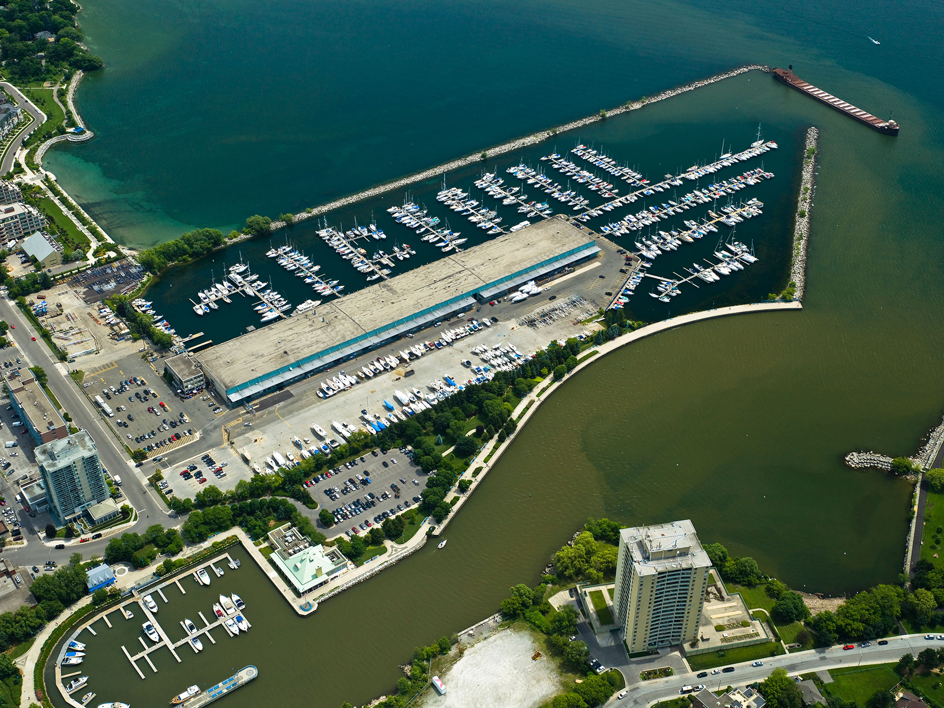 Real estate - 1 Port Street East - aerial 1