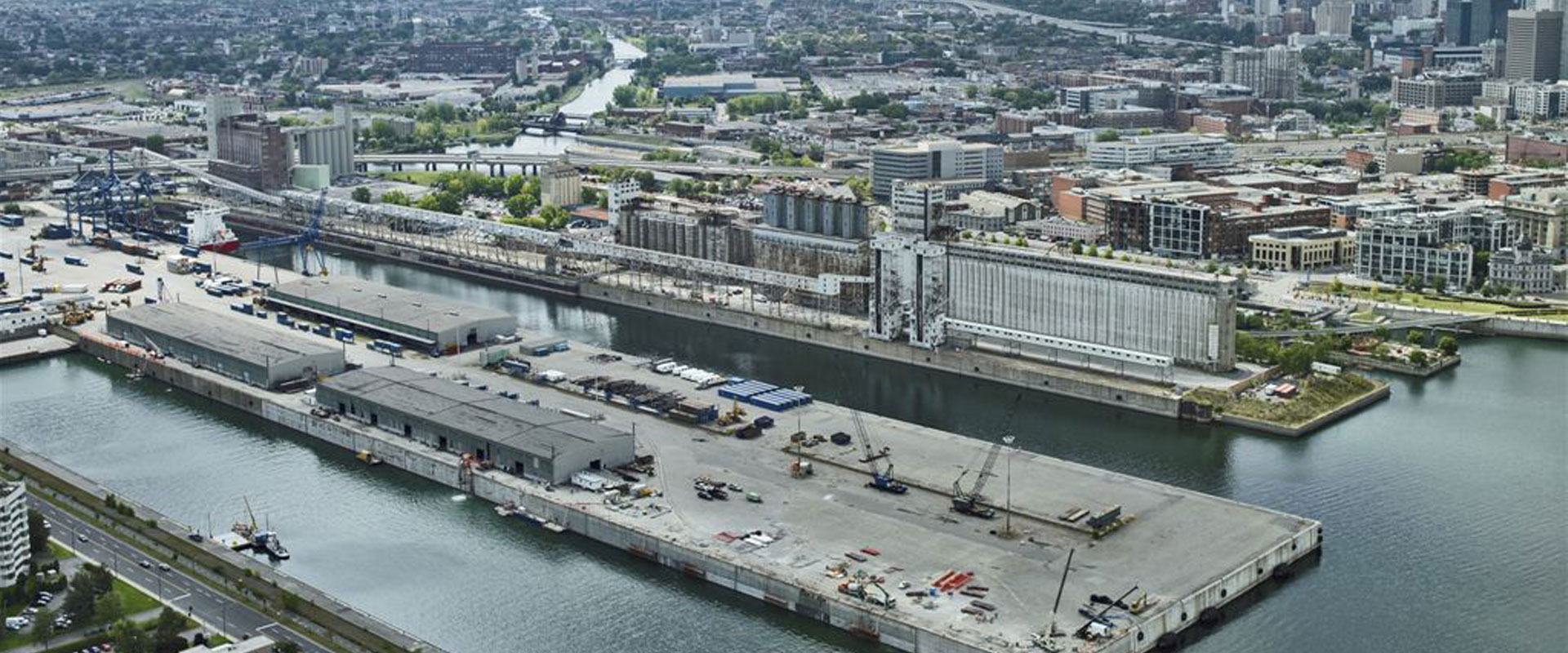 Drone view of the Pointe-du-Moulin property
