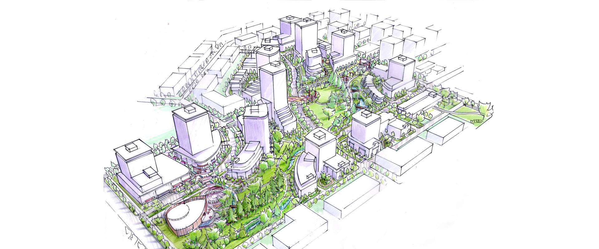 Rendering of the Heather Lands redevelopment