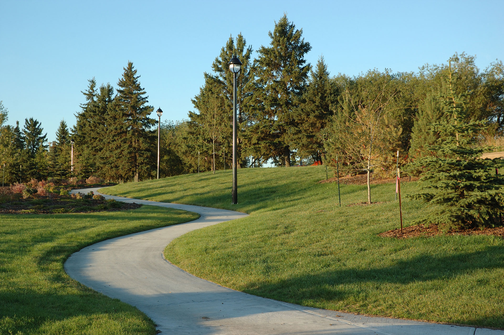 Green space and path