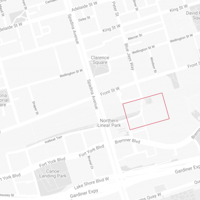 Map of Navy Wharf Court in Toronto
