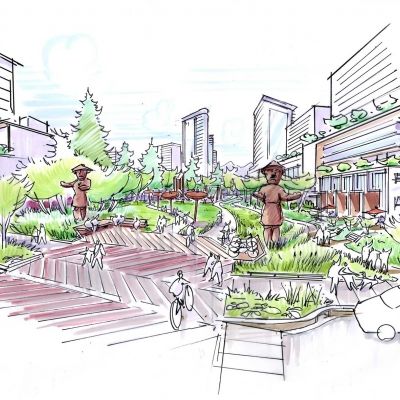 Rendering of the Heather Lands redevelopment