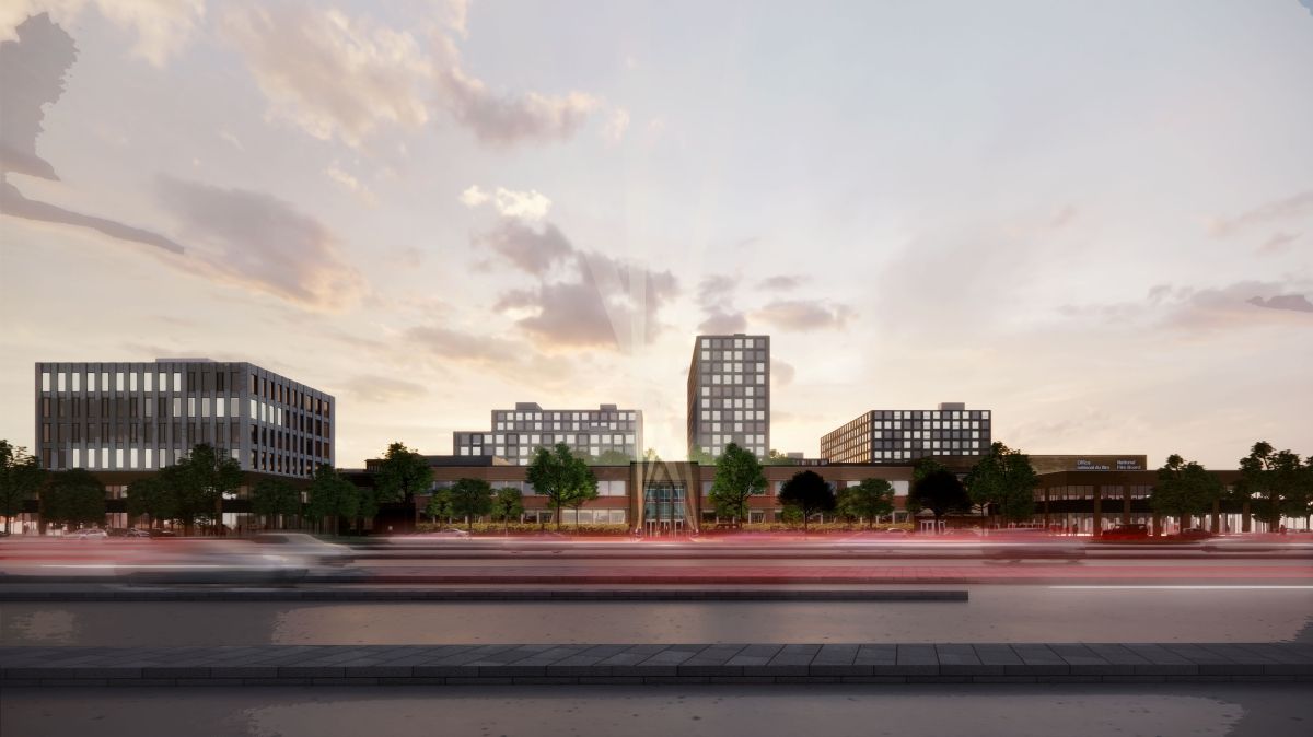 A rendering showing Côte-de-Liesse's new Master Plan