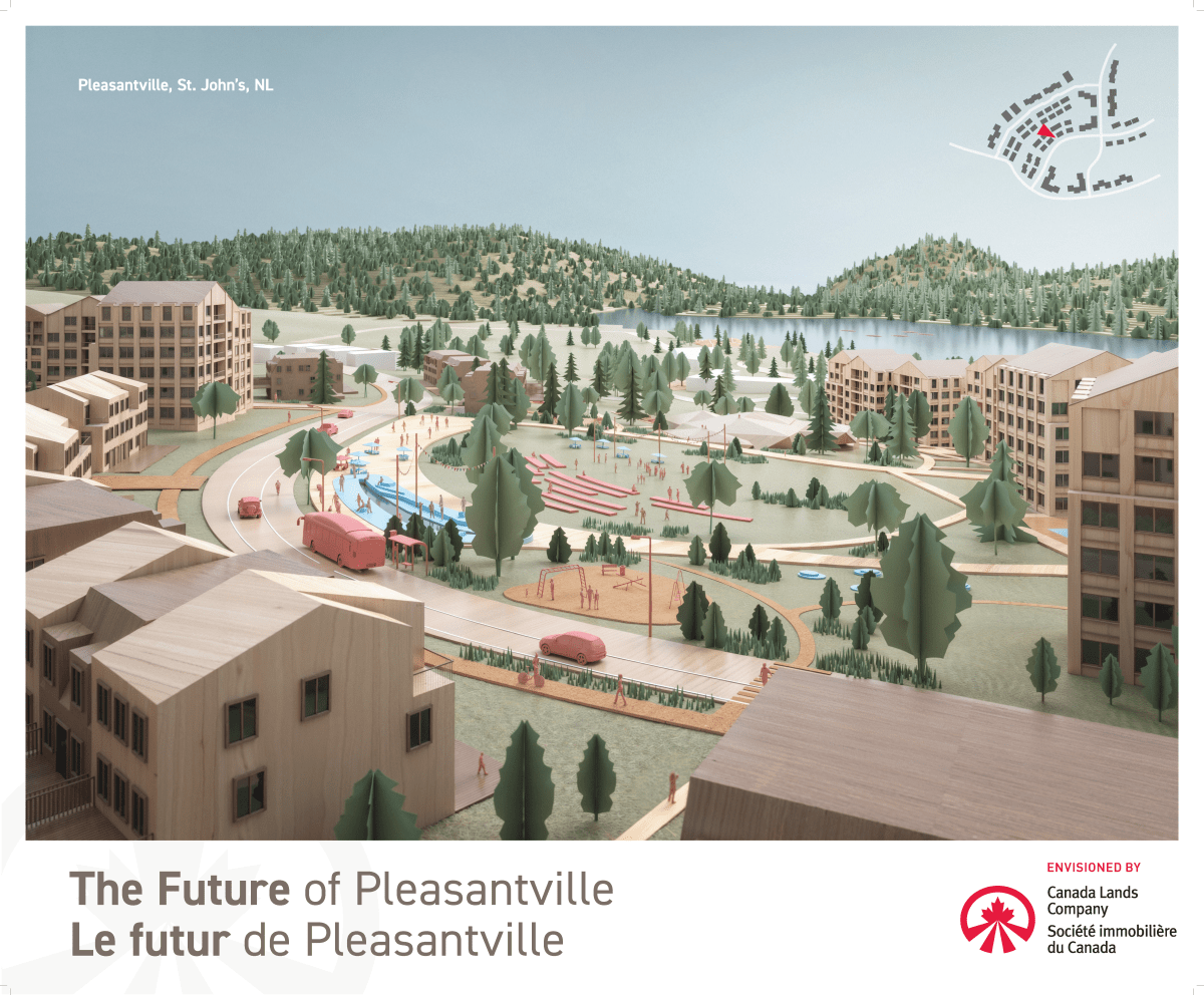 Rendering showing Pleasantville property