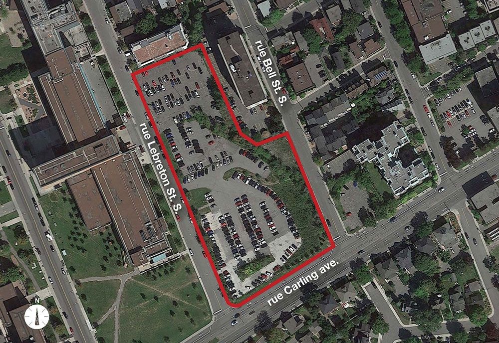 Real estate - 299 Carling Ave - aerial