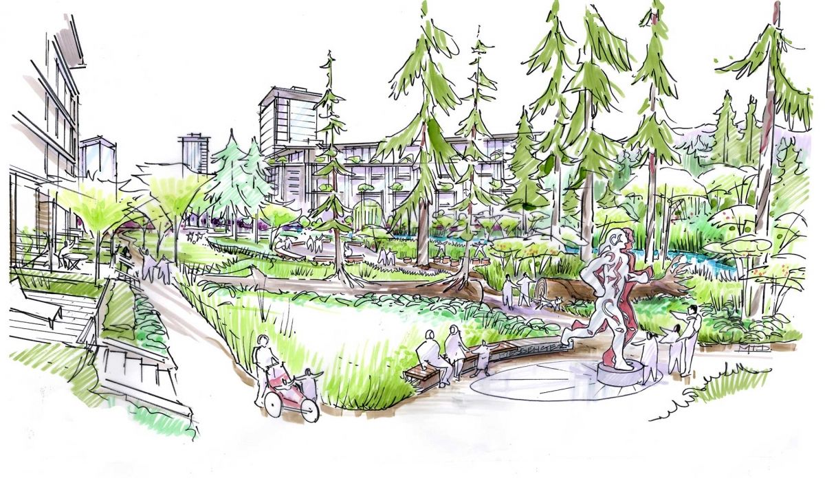 Rendering of the Heather Lands redevelopment