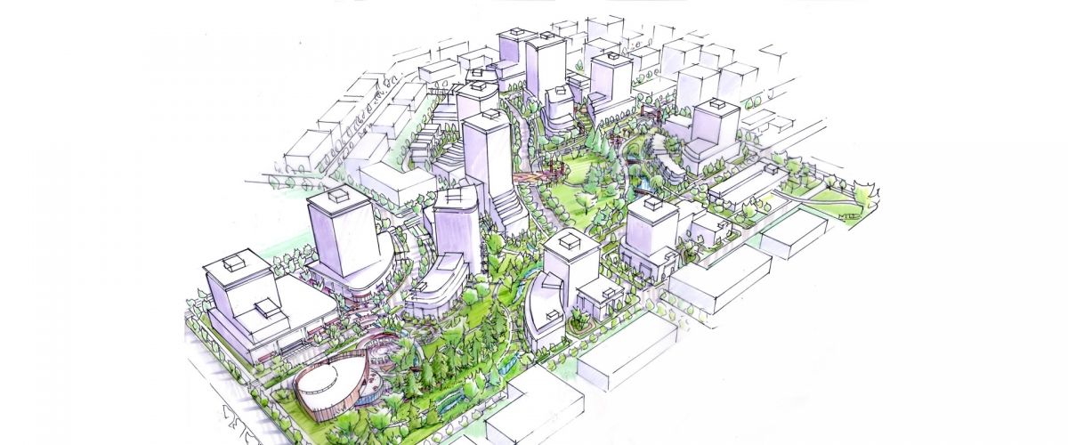 Rendering of the Heather Lands redevelopment