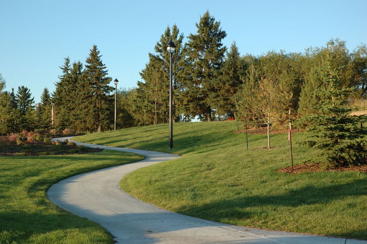 Green space and path