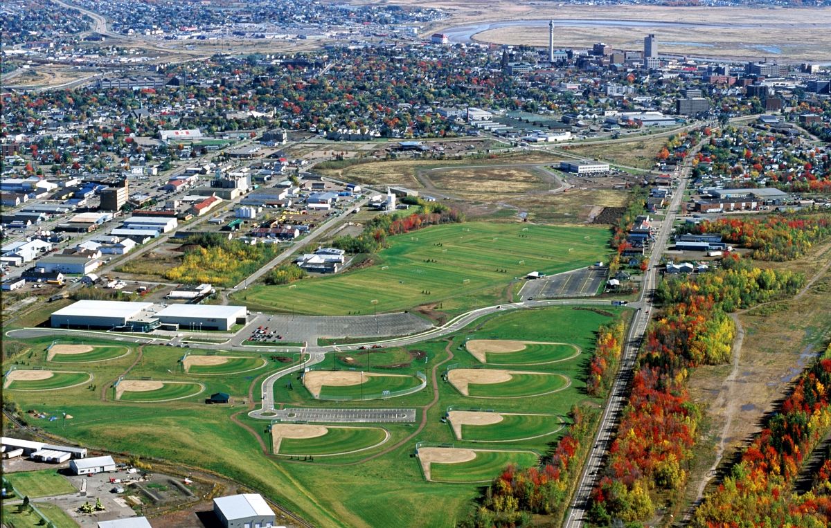 The Moncton Shops aerial