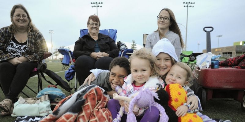 Visitors to Downsview Park's Friday Night Lights event