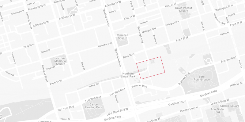Map of Navy Wharf Court in Toronto