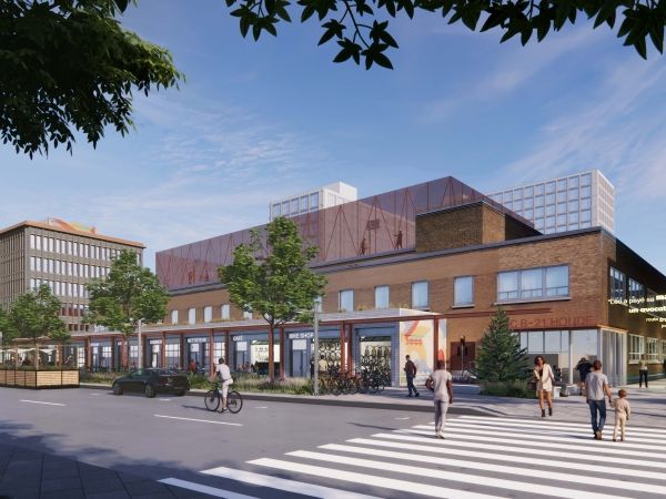 A rendering showing Côte-de-Liesse's new Master Plan