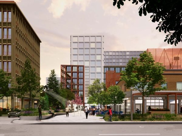 A rendering showing Côte-de-Liesse's new Master Plan