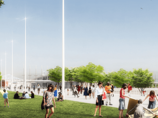 A rendering of the upcoming revitalization of the Old Port of Montreal